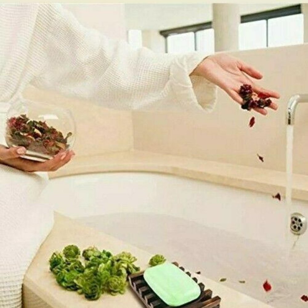 2 Piece Home Bathroom Wooden Soap Case Holder, Sin - Picture 4 of 5